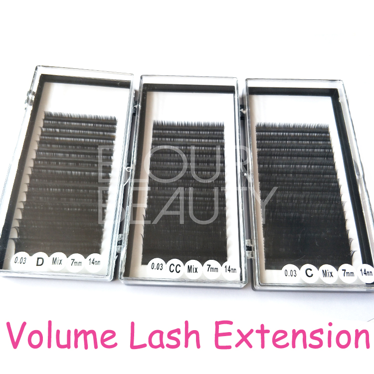 Korean mink volume private label eyelash extensions supplies EL88